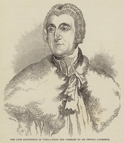 De Laatste Aartsbisschop van York door Thomas Lawrence